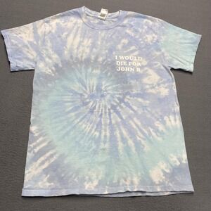 Barstool Sports Shirt Mens Medium Blue Tie Dye I Would Die For John B Tee